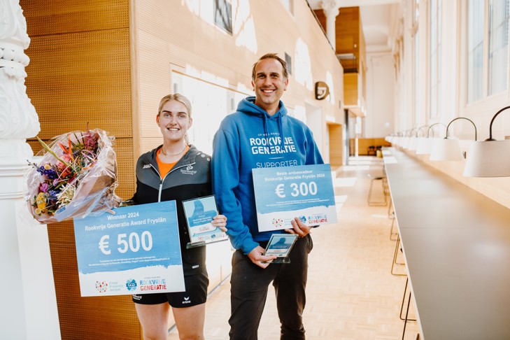 De twee winnaars van de Rookvrije Generatie Award 2024